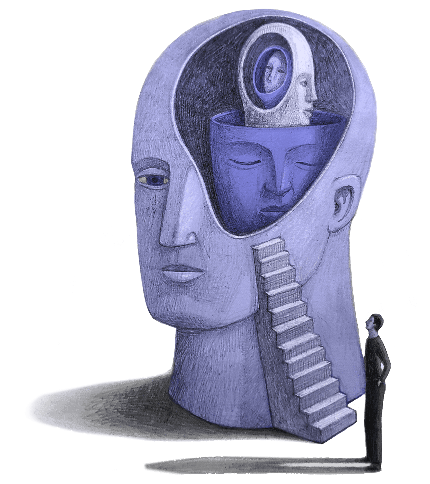 Illustration representing near-death experience research